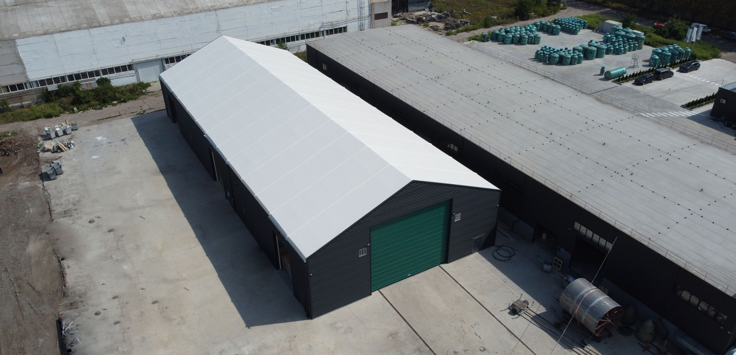 Найвища споруда зі швидкомонтованих складів для компанії VODALAND