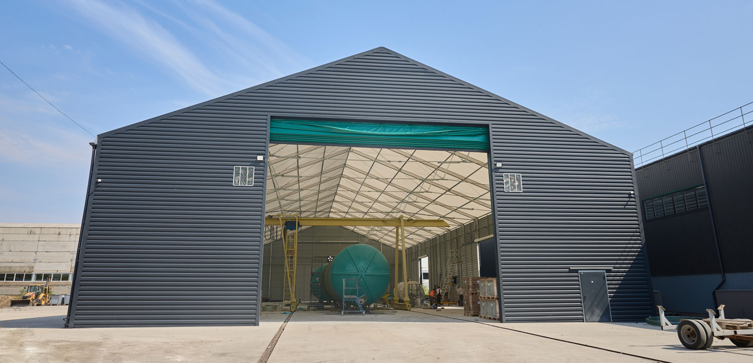 Найвища споруда зі швидкомонтованих складів для компанії VODALAND