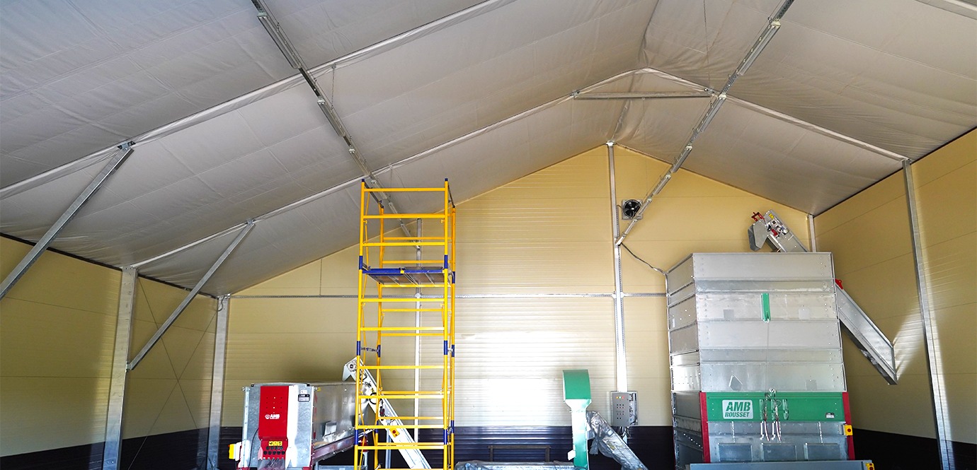 Склад та виробниче швидкомонтоване приміщення під одним дахом