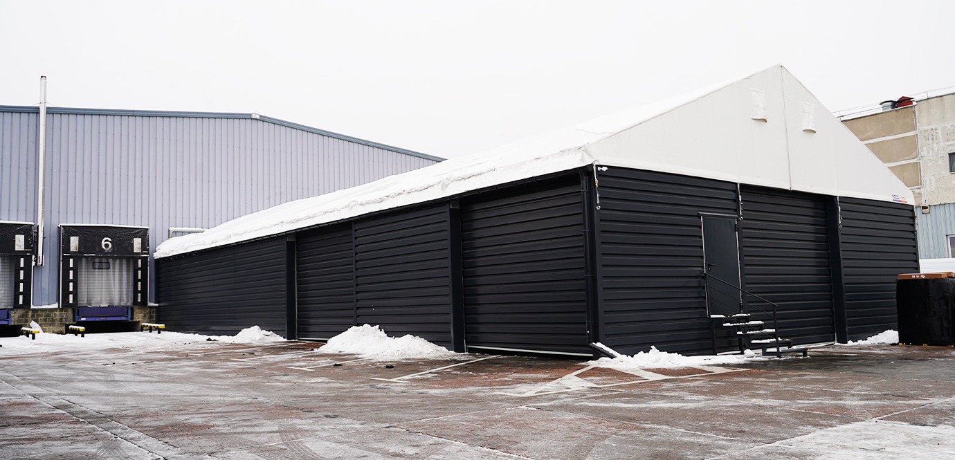 Швидкомонтовані будівлі: розширення площі основного складу всього за 2,5 місяці