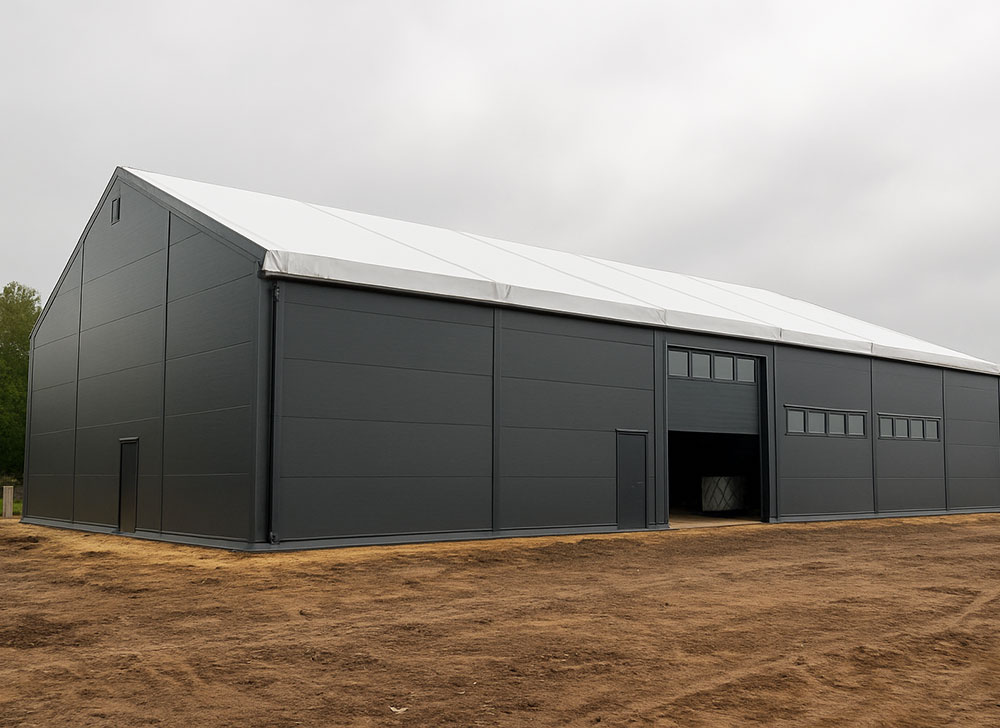 Тепла швидкомонтована споруда. Площа до 800 кв.м