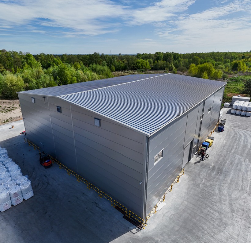 Швидкомонтована сталева споруда для виробництва PET-преформ у Польщі